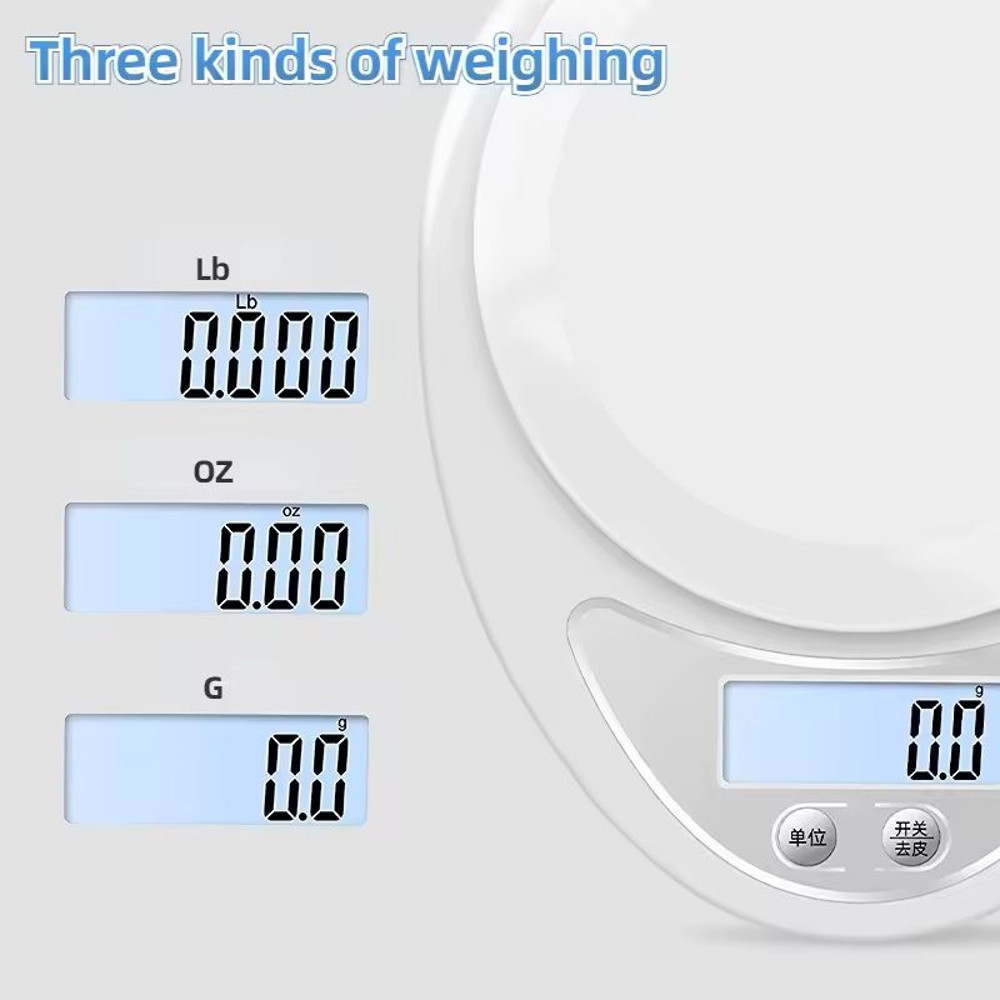 Portable Digital Kitchen Scale LED Food Measuring Tool 6