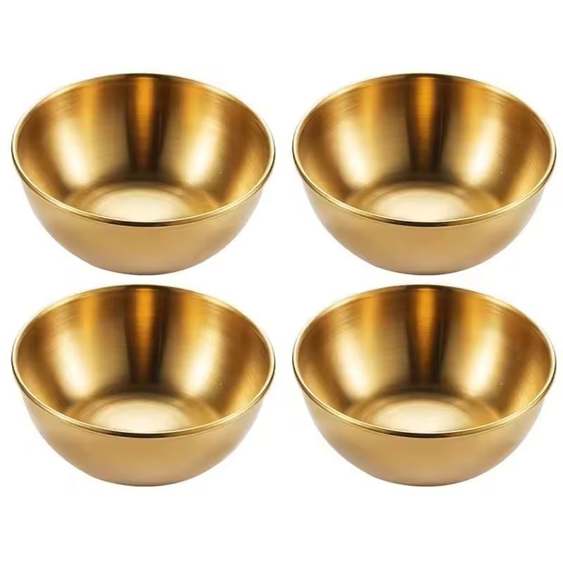 Stainless Steel Golden Sauce Dish Set Of 2 0