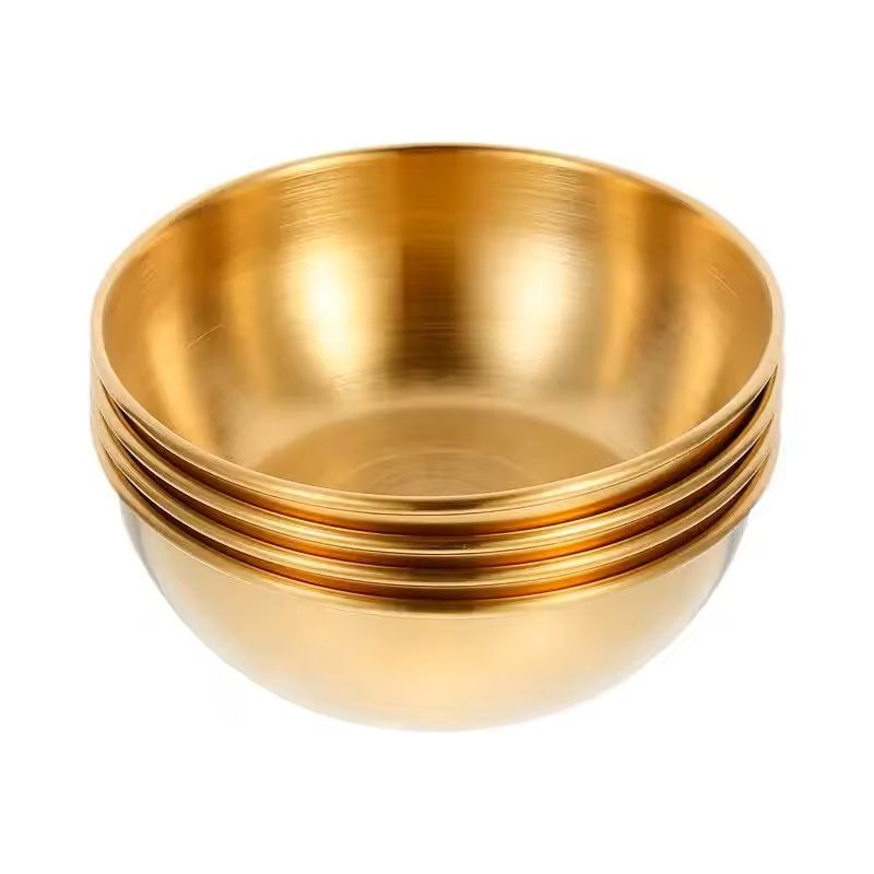 Stainless Steel Golden Sauce Dish Set Of 2 4