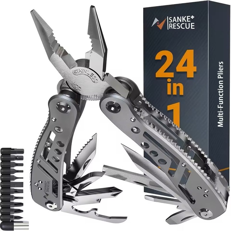 24 In 1 Multitool Pliers Survival And Camping Tool 7