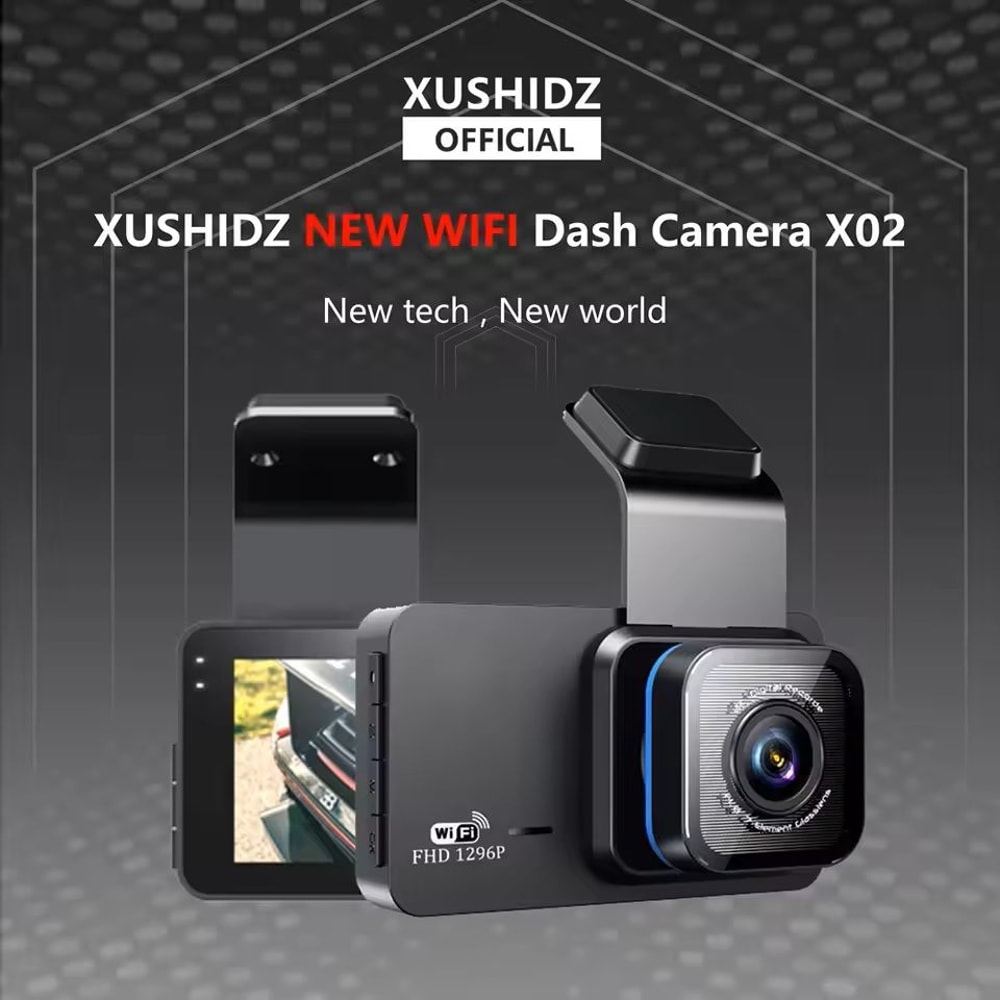 2K WiFi Dash Cam Dual Channel DVR With Night Vision And Parking Monitor 3