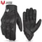 Vintage Leather Motorcycle Gloves Men Touchscreen AntiSlip 6