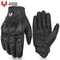 Vintage Leather Motorcycle Gloves Men Touchscreen AntiSlip 7