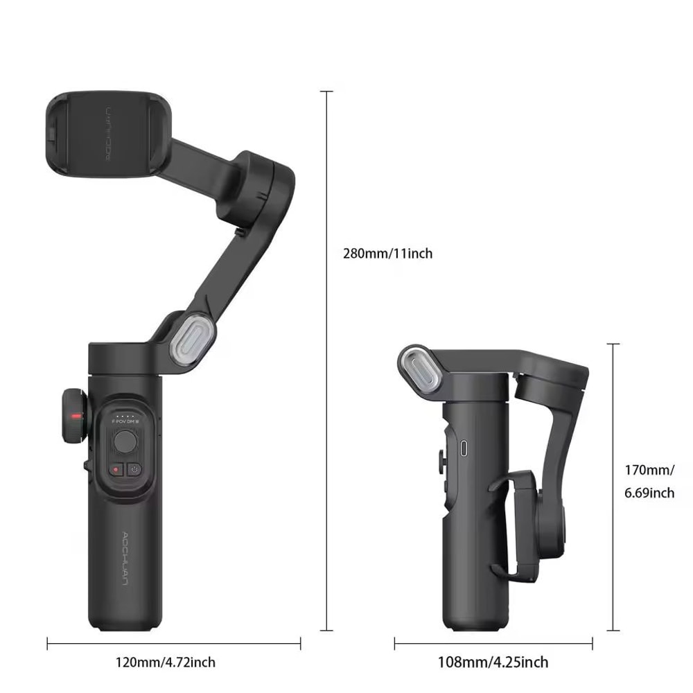 3Axis Smartphone Gimbal Stabilizer With Face Tracking And Fill Light 5