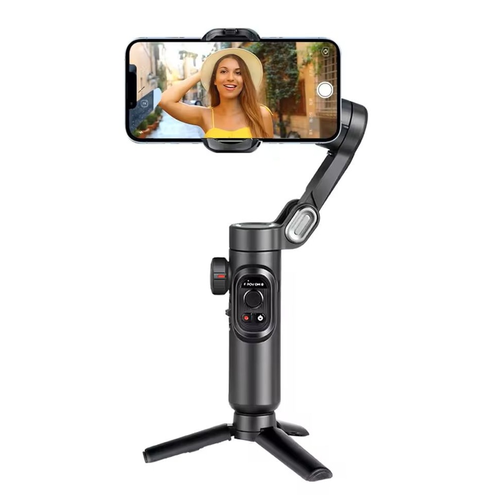 3Axis Smartphone Gimbal Stabilizer With Face Tracking And Fill Light 6