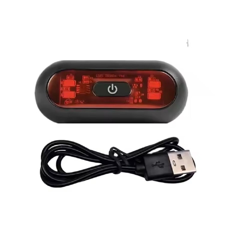 Rechargeable Helmet LED Taillight Waterproof Safety Signal Lamp 2
