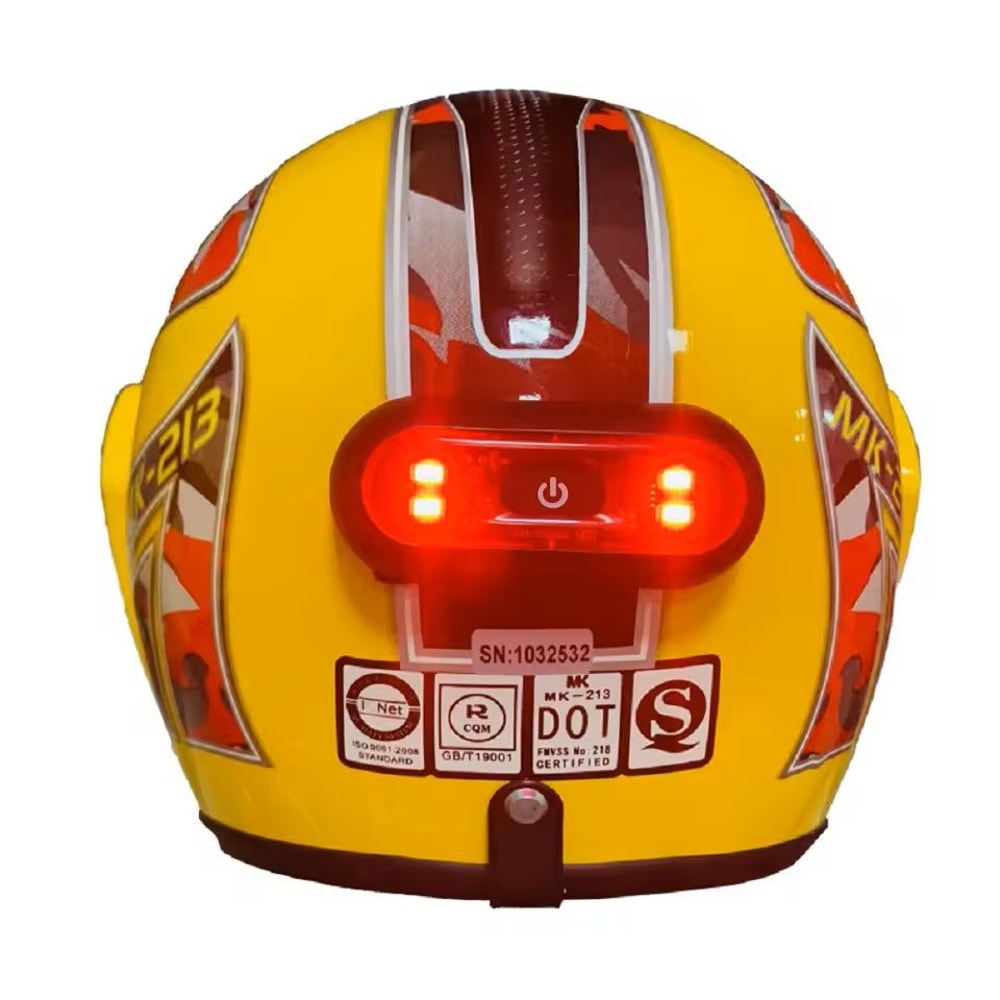 Rechargeable Helmet LED Taillight Waterproof Safety Signal Lamp 3