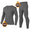 Mens Thermal Underwear Set Long Sleeve Top And Bottom 7
