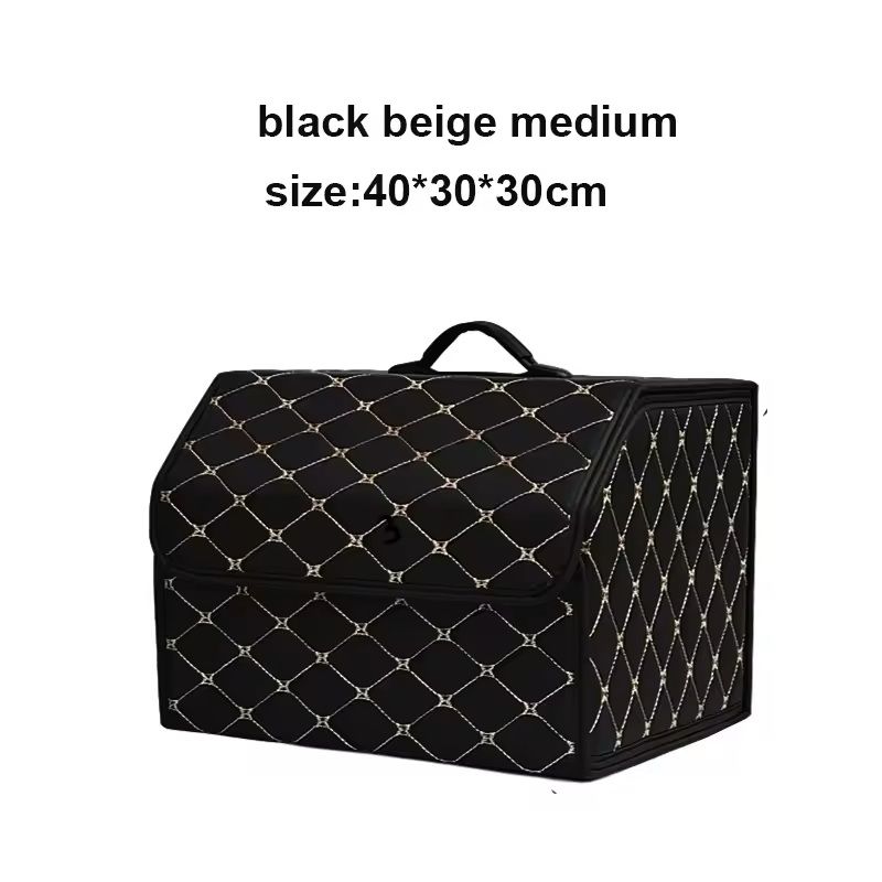Leather Car Trunk Organizer Large Folding Storage Box 7