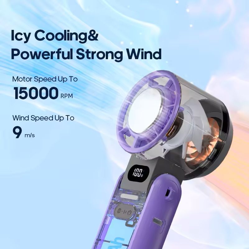 Portable Handheld Fan Rechargeable Mini Cooling Turbo Fan 2