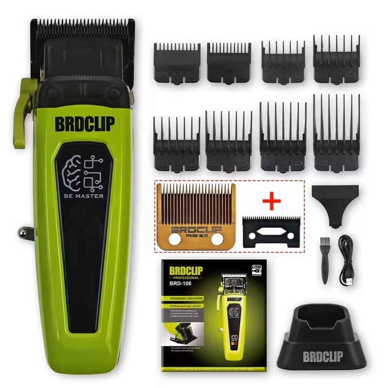 Professional Electric Hair Clipper With Adjustable DLC Blade And Base 11