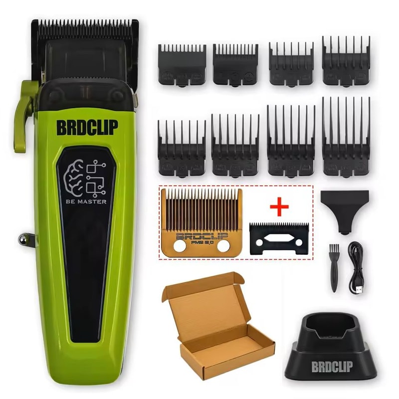 Professional Electric Hair Clipper With Adjustable DLC Blade And Base 13