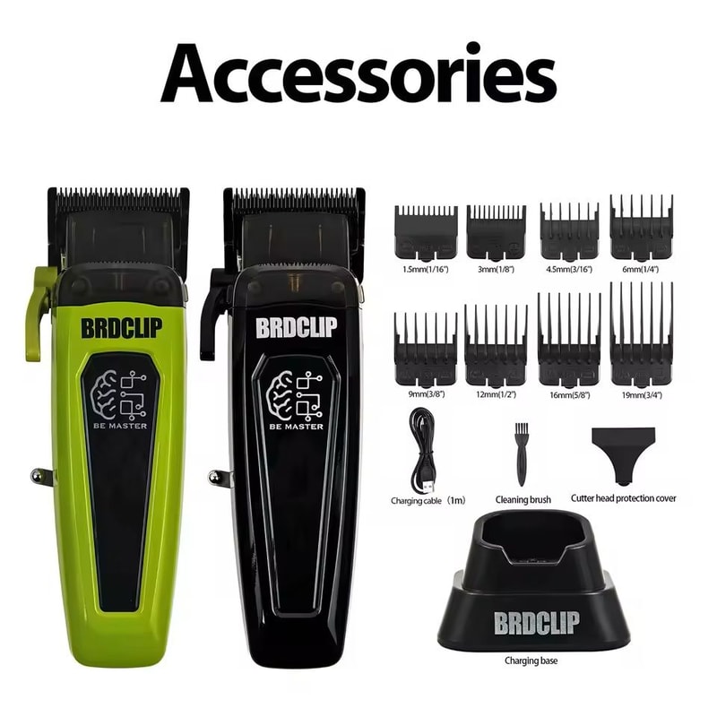 Professional Electric Hair Clipper With Adjustable DLC Blade And Base 5