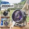 6 In 1 Camping Fan With 20000mAh Battery LED Light And Hook 0