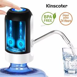 portable electric water dispenser usb rechargeable for 5 gallon bottles