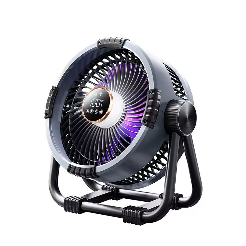 6 In 1 Camping Fan Rechargeable 20000mAh With LED Light And Power Bank 7