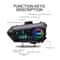 Motorcycle Helmet Bluetooth Headset Waterproof With Long Battery Life 5