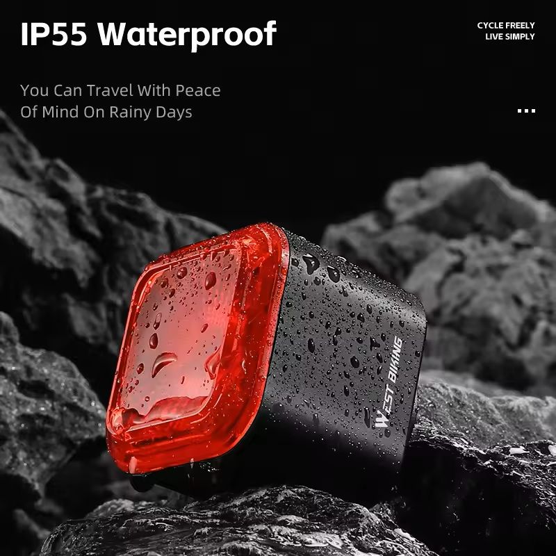 Bike Rear Light With Brake Sensing And Digital Power Display 3