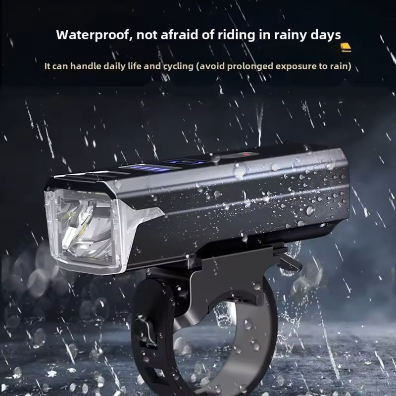 Rechargeable Bike Headlight TypeC USB Powerful Front Handlebar Light 5