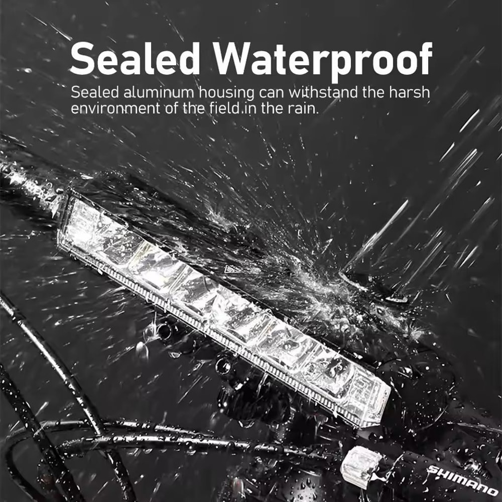 USB Rechargeable Bike Light 8000mAh High Lumen Waterproof Headlight 4