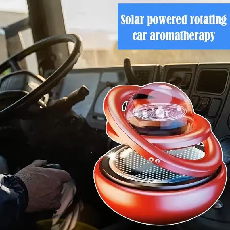Solar Car Aromatherapy Crystal Ball Perfume Ornament 3
