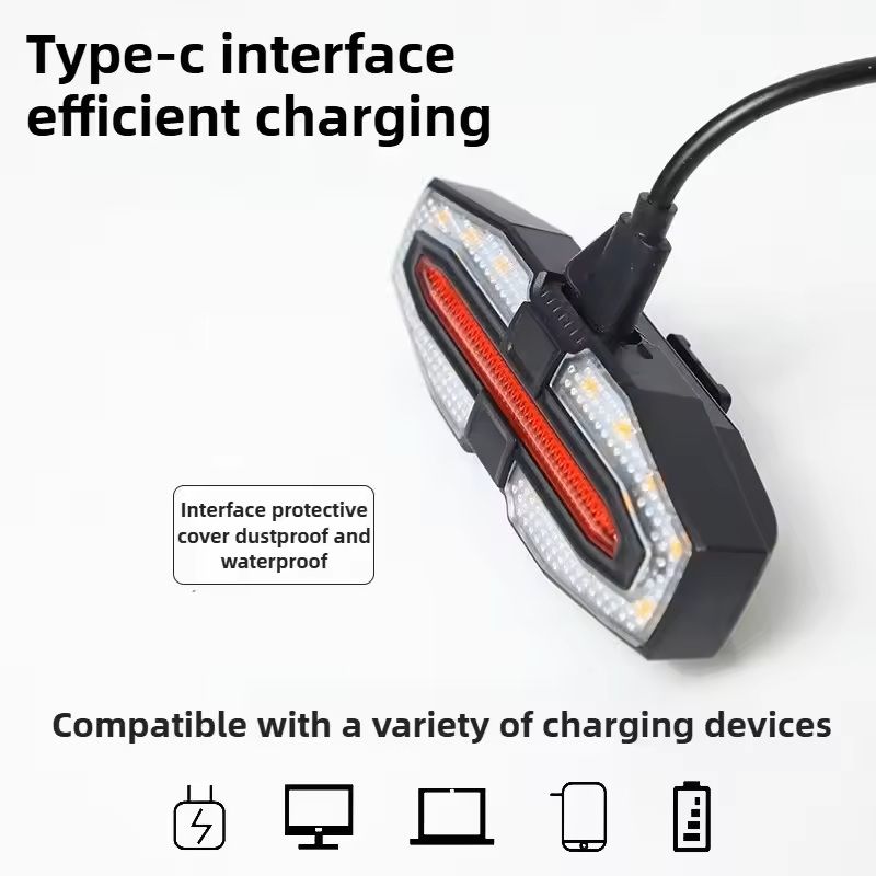 Rechargeable Bike Tail Light With Turn Signals And Wireless Remote 3