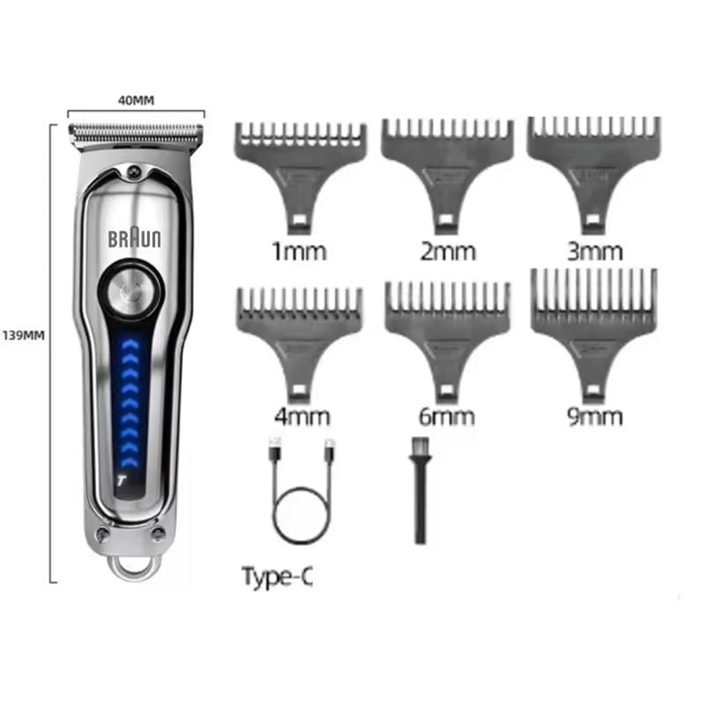 Electric Hair Trimmer Precision Shaver Clipper For Men 5