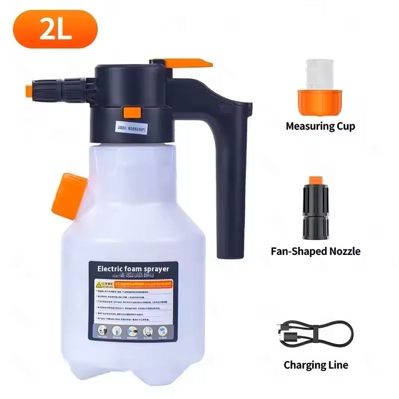 2L Electric Foam Sprayer Handheld Snow Foam Cannon For Car Wash 6