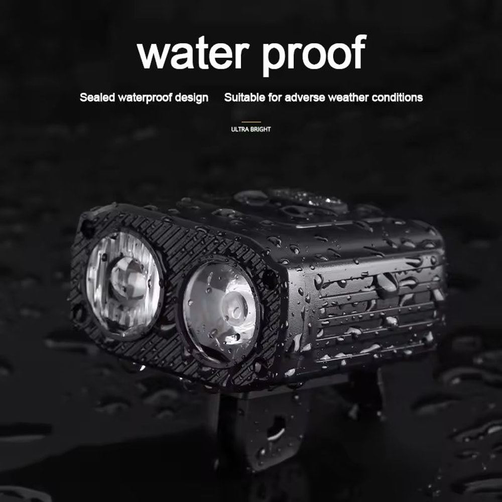 USB Rechargeable Bike Headlight Night Cycling Safety Front Lamp 4