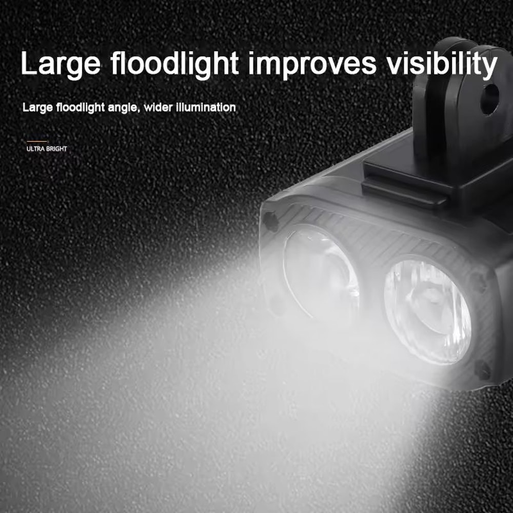 USB Rechargeable Bike Headlight Night Cycling Safety Front Lamp 6