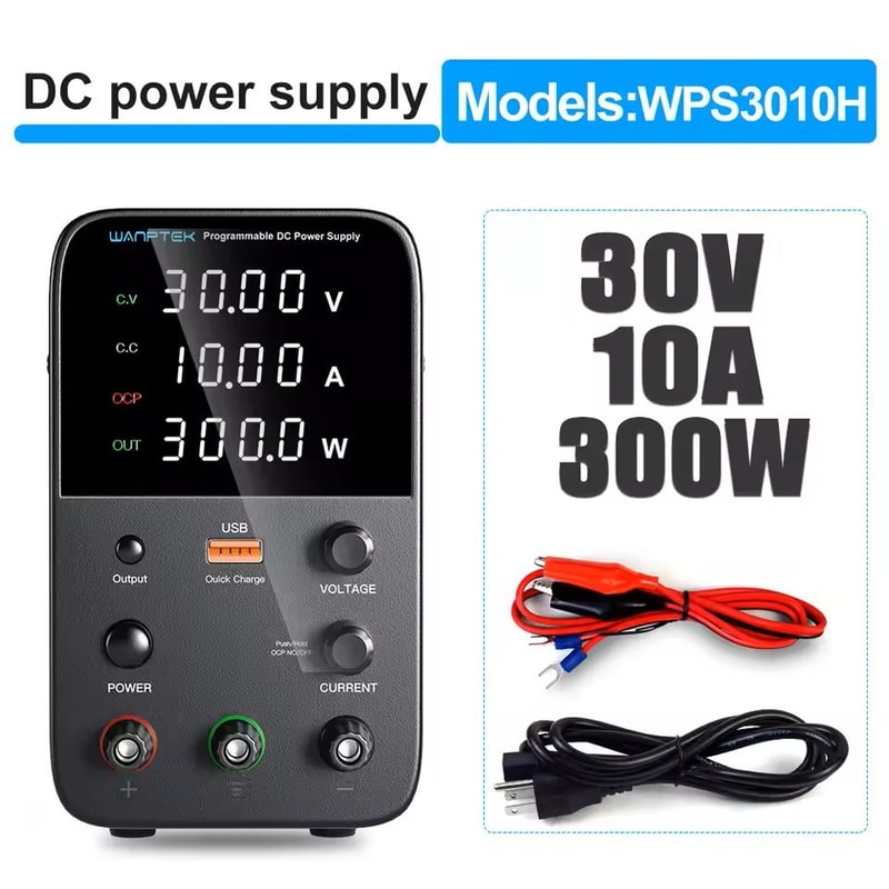 Programmable DC Power Supply 30V 10A Voltage Current Regulator 7