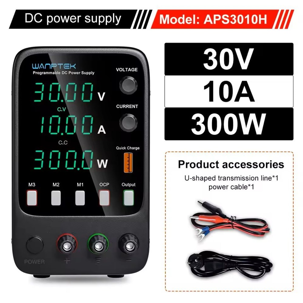 Programmable DC Power Supply 30V 10A Voltage Current Regulator 12