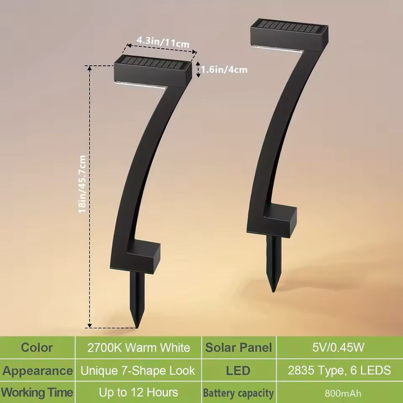 6 Pack Bright Solar Pathway Lights Auto OnOff Outdoor Landscape Set 2