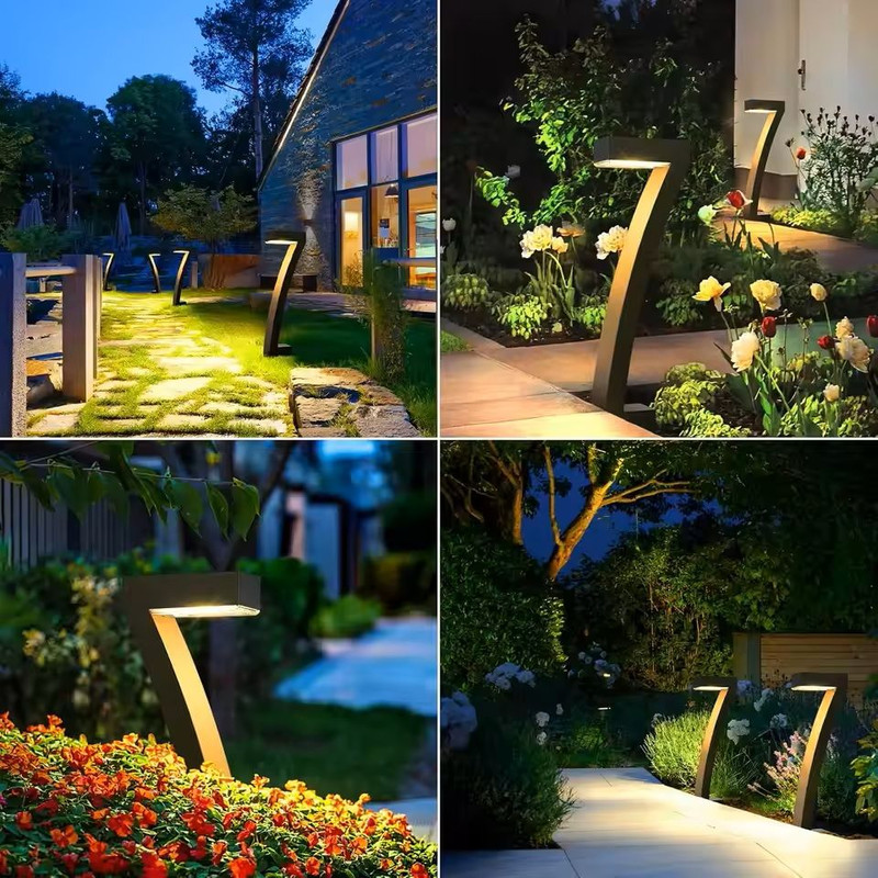 6 Pack Bright Solar Pathway Lights Auto OnOff Outdoor Landscape Set 5