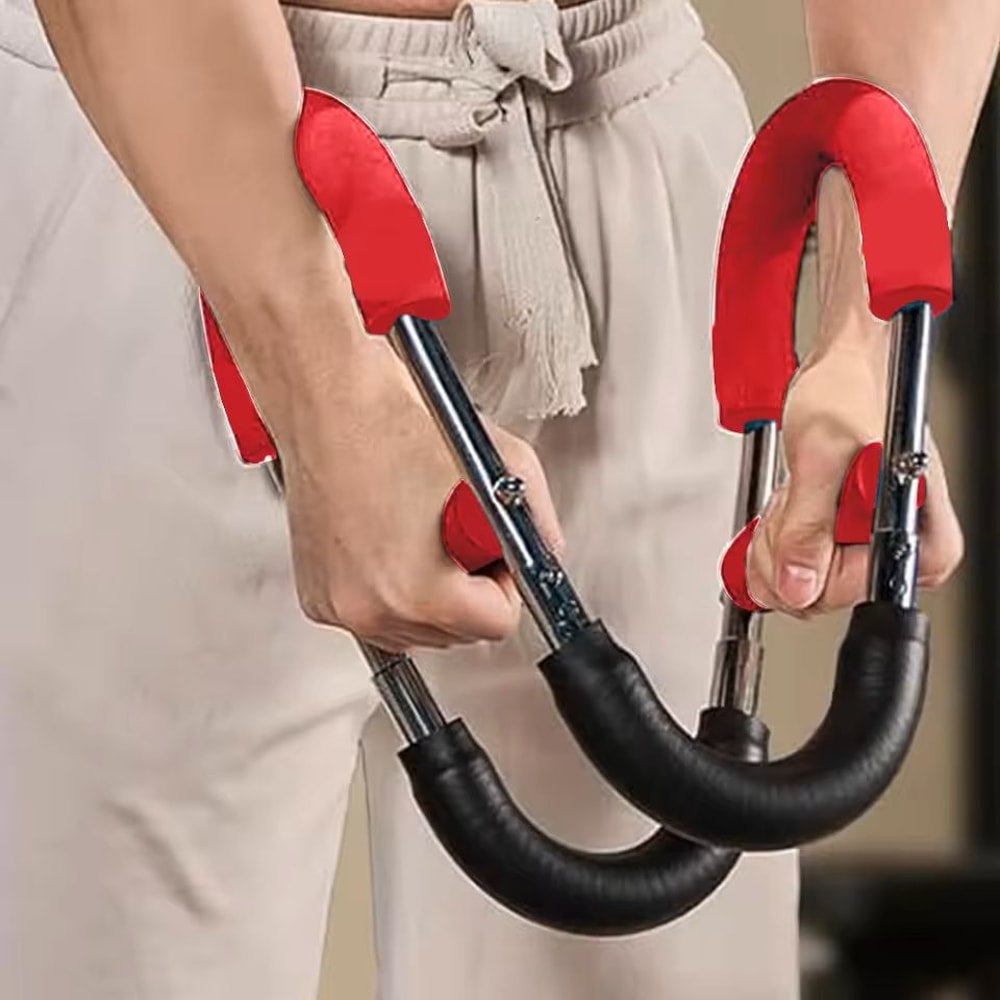 Adjustable Arm Exerciser Bar With Foam Handle And Chest Expander 1