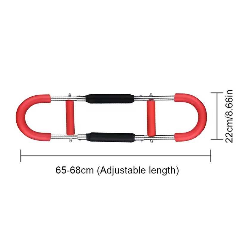 Adjustable Arm Exerciser Bar With Foam Handle And Chest Expander 6