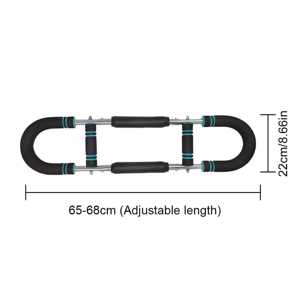 Adjustable Arm Exerciser Bar With Foam Handle And Chest Expander 7