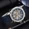 Automatic Mechanical Watch Hollow Dial Leather Strap For Men 0