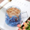 200ml Double Wall Glass Cup With Floral Design And Handle 10
