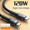 120W USBC To USBC Fast Charging Cable For Phones And Tablets 0