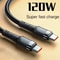 120W USBC To USBC Fast Charging Cable For Phones And Tablets 6