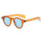 Small Round Retro Sunglasses UV400 Clear Lens Punk Style 0