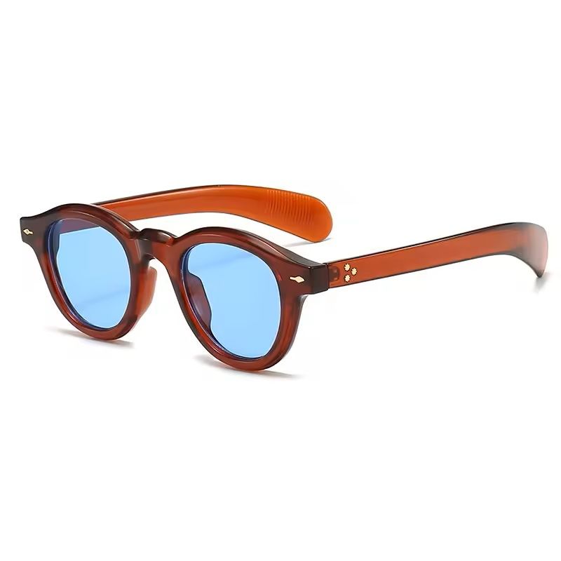 Small Round Retro Sunglasses UV400 Clear Lens Punk Style 11