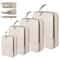 4Piece Travel Compression Packing Cubes Waterproof Organizer Set 0