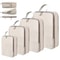 4Piece Travel Compression Packing Cubes Waterproof Organizer Set 0