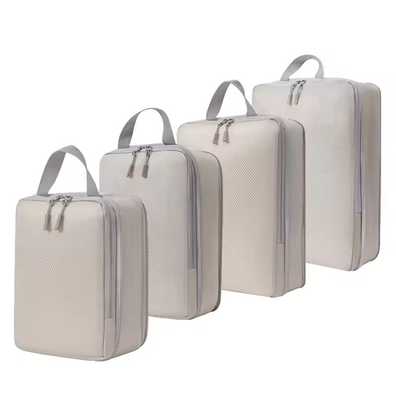 4Piece Travel Compression Packing Cubes Waterproof Organizer Set 9