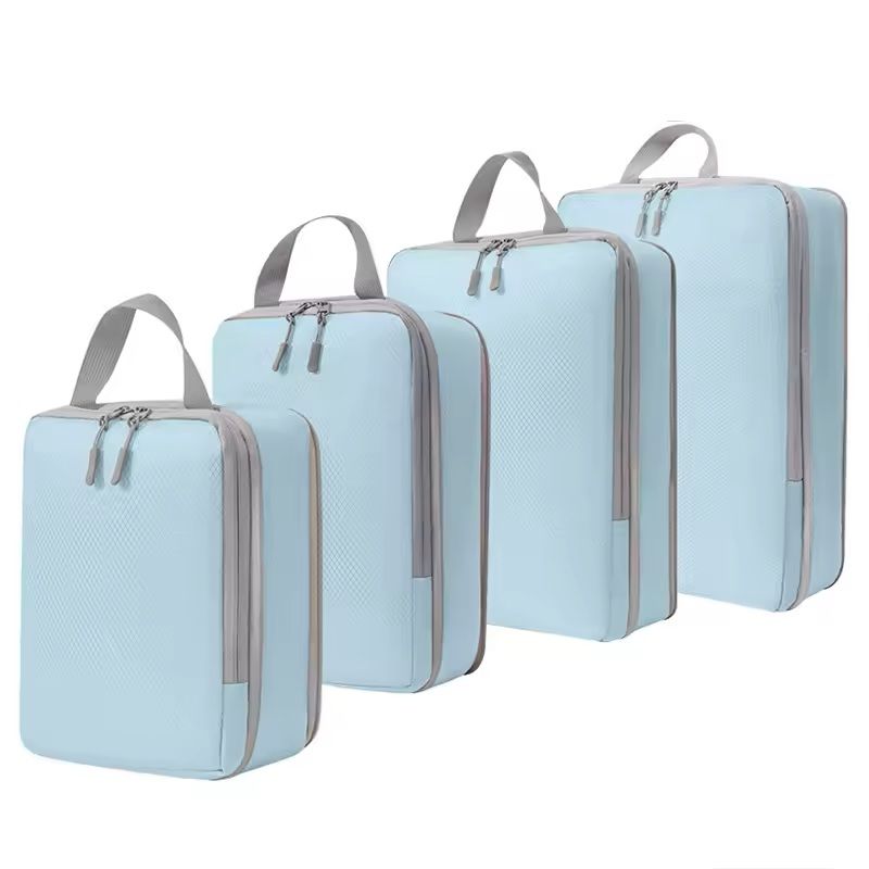4Piece Travel Compression Packing Cubes Waterproof Organizer Set 8