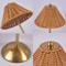 LED Rattan Rechargeable Desk Lamp Retro Decorative Table Light 3
