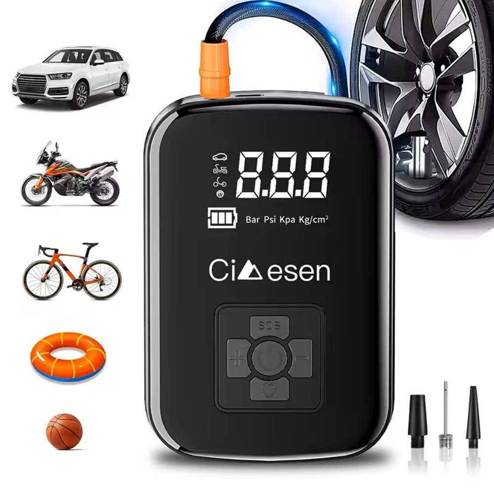 Portable Wireless Air Pump 150 PSI Electric Tire Inflator 0