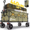 48 In Heavy Duty Collapsible Folding Wagon 440 Lbs Capacity Utility Cart 10